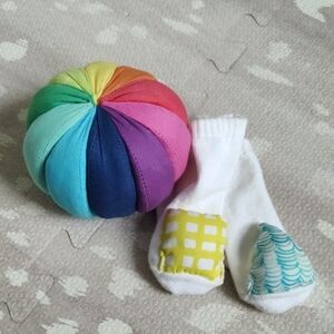 Colorful Rainbow Soft Ball for Kids